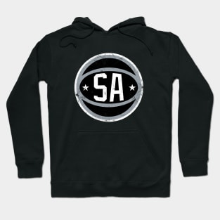 San Antonio Retro Ball - Black Hoodie